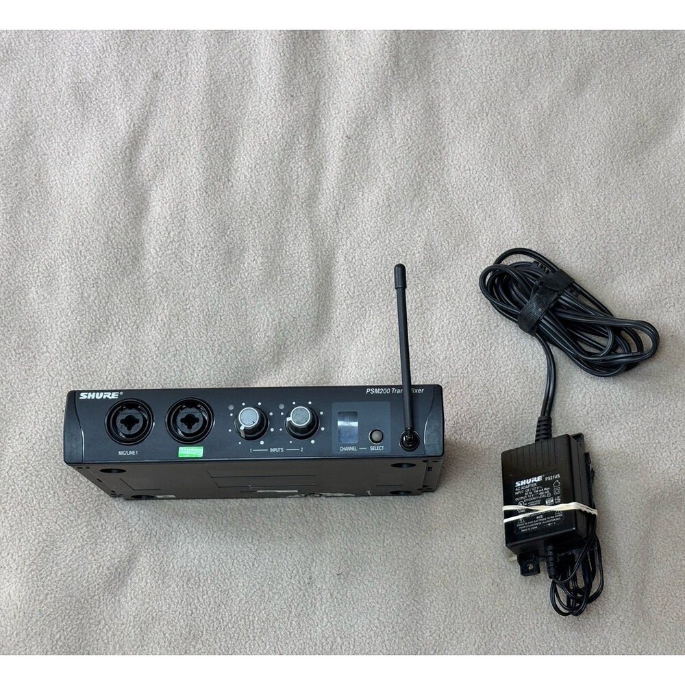 Shure P2T-H2 PSM200 TransMixer 518-554MHz w/ Power Supply and Antenna